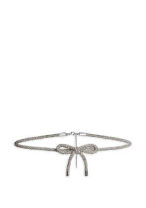 Alberta Ferretti bow detail belt - Silver