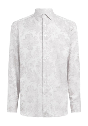 ETRO paisley-jacquard cotton shirt - White