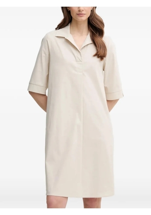 Joseph Ribkoff polo-collar mini dress - Neutrals