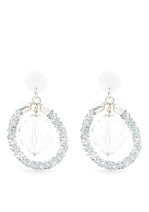 Amir Slama Bijoux glittered drop earrings - Silver