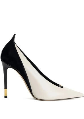 Elisabetta Franchi two-toned stiletto heeled pumps - White