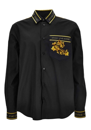 Versace Jeans Couture baroque-print pocket shirt - Black