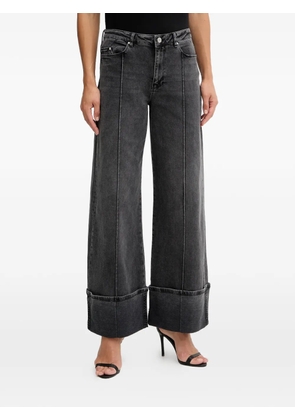 Karl Lagerfeld cuffed five-pockets jeans - Grey