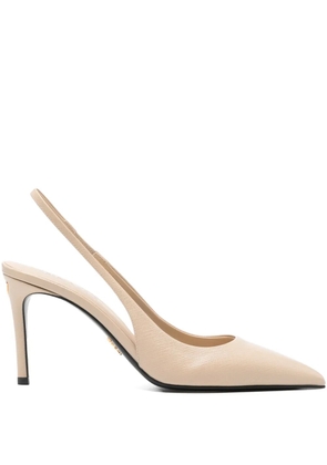 Prada slingback-strap pointed pumps - Neutrals