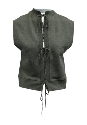Alexander Wang tie-front cotton vest - Grey