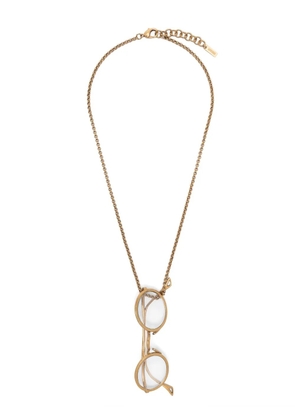 Moschino glasses-pendant necklace - Gold