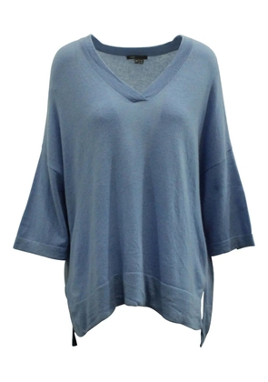 Vince V-neck three-quarter sleeve top - Blue