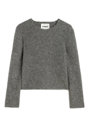 Jil Sander ribbed knit sweater - Grey