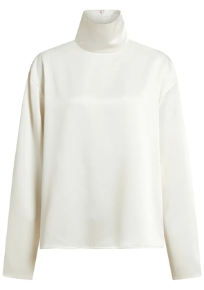 16Arlington Olall satin top - White