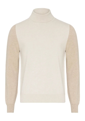 Maison Margiela two-tone turtleneck sweater - Neutrals
