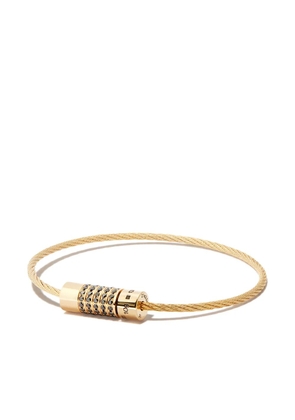 Le Gramme 18kt yellow gold Cable Le 10g diamond bracelet