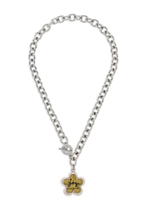 Marc Jacobs flower-charm chain necklace - Silver