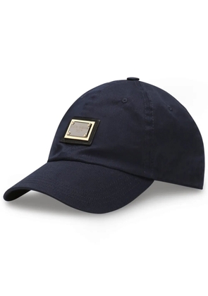 Dolce & Gabbana logo-plaque stretch-cotton baseball cap - Blue