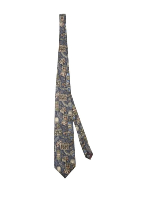 Christian Dior Pre-Owned monsieur printed neck tie - Grey