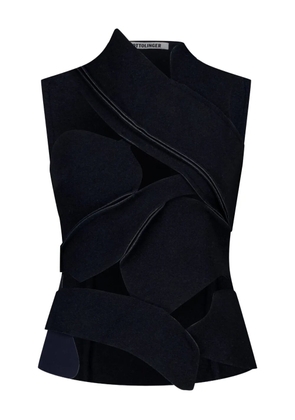 Ottolinger cut-out felted top - Blue