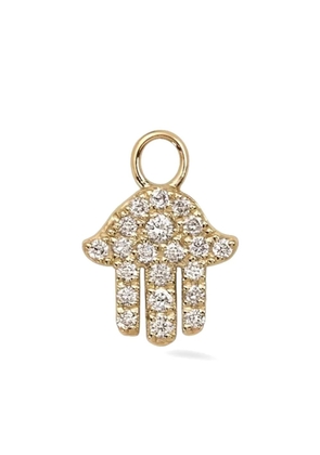 Lark & Berry 9kt yellow gold Hand Of Fatima diamond charm