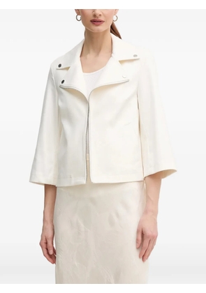 Joseph Ribkoff zip-fastening jacket - White