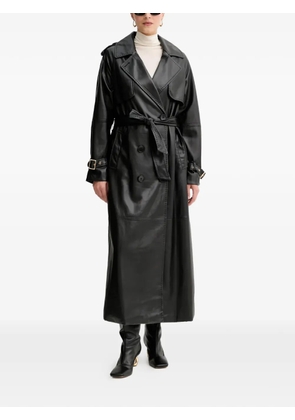 FRACOMINA belt buckle coat - Black