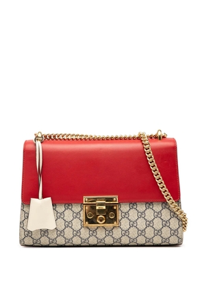 Gucci Pre-Owned 2016-2025 Medium GG Supreme Padlock shoulder bag - Brown