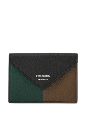Ferragamo envelope panel cardholder - Black