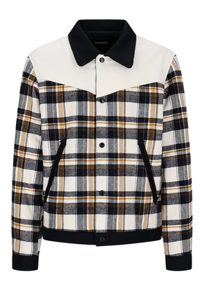 DSQUARED2 botonned plaid jacket - Neutrals