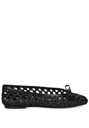 Casadei interwoven ballet flats - Black