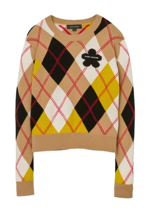 Marc Jacobs flower-embellished sweater - Brown