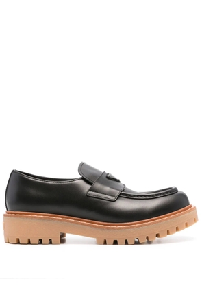 Prada leather loafers - Black