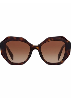 Prada Eyewear Symbole oversized frame sunglasses - Brown
