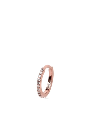 Lark & Berry 14kt rose gold large Modernist diamond hoop - Pink