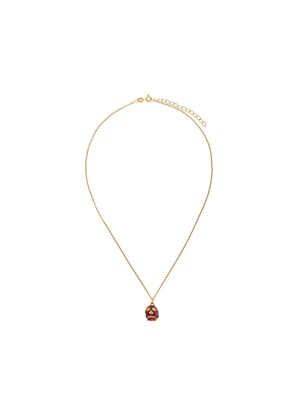 True Rocks Red Skull pendant necklace - Gold