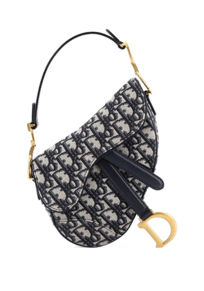 Christian Dior Pre-Owned Saddle Handbag Oblique Canvas Mini shoulder bag - Blue