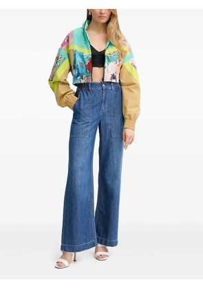 Just Cavalli floral-print jacket - Green