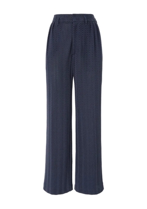 Missoni zigzag-pattern pleated trousers - Blue