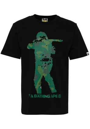 A BATHING APE® logo-printed T-shirt - Black