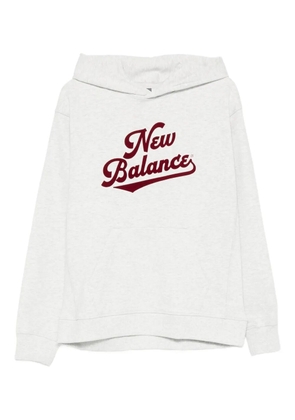 New Balance logo-print hoodie - Grey