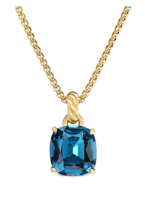 David Yurman 18kt yellow gold Marbella topaz pendant (12mm)