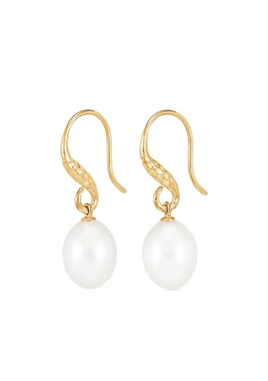 DOWER AND HALL freshwater pearl drop earrings - Gold