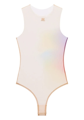 Courrèges Aura tulle bodysuit - Neutrals