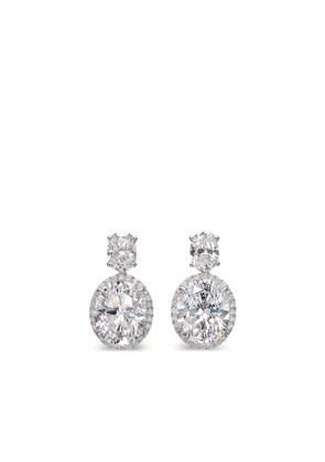 Anabela Chan 14kt white gold Celestial Halo diamond earrings