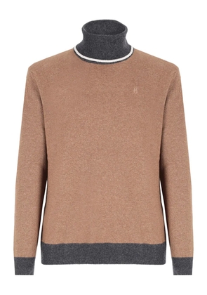 CONTE OF FLORENCE roll-neck sweater - Brown