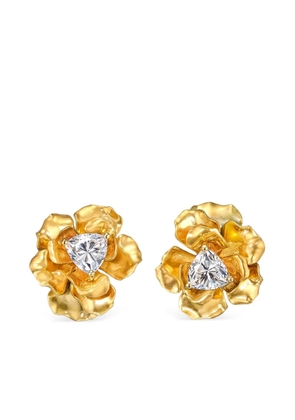 Anabela Chan 24kt yellow gold Reine de Soleil stud earrings