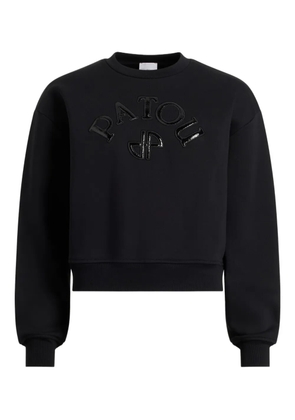 Patou vinyl-logo fleece sweatshirt - Black