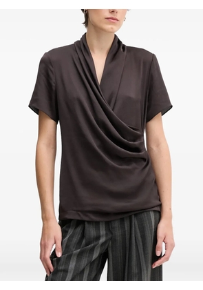Joseph Ribkoff draped top - Brown