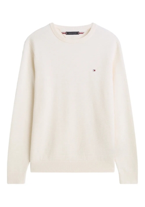 Tommy Hilfiger textured sweater - White