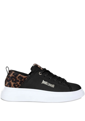 Just Cavalli leopard-print sneakers - Black