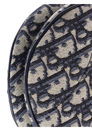 Christian Dior Pre-Owned Saddle Handbag Oblique Canvas Medium shoulder bag - Blue
