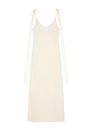 Alanui Finets tied-strap side-split maxi dress - White