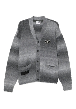 AAPE BY *A BATHING APE® logo-embroidered cardigan - Grey