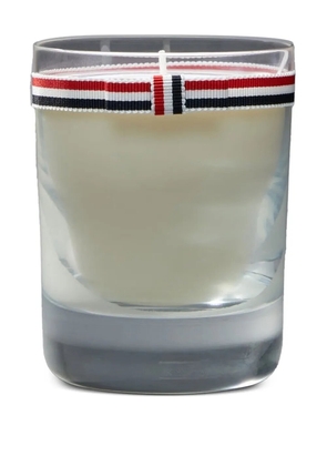 Thom Browne ribbon-embellished glass candle (175g) - White